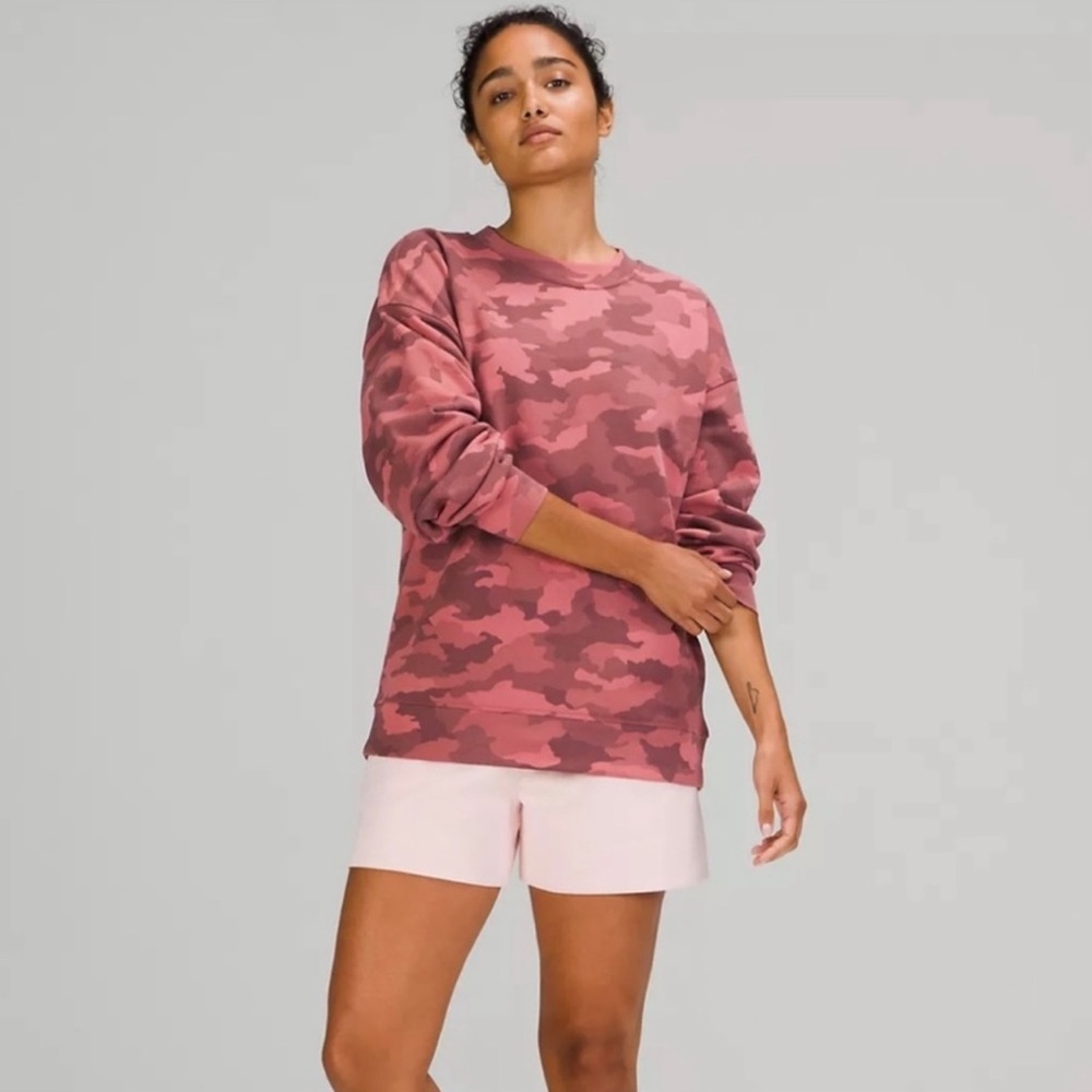Lululemon Perfectly Oversized Crew Sweatshirt, Heritage 365 Camo Brier Rose